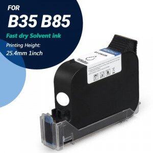 BENTSAI EB22W White Original Solvent Fast Dry Ink Cartridge for B35 B85 Handheld Printer - 1 Pack